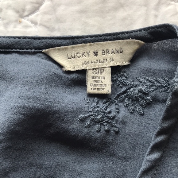 Lucky Brand Blouse w/Floral Embroidery - Picture 3 of 6